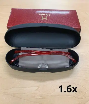 미사용 새상품 하즈키 루페 라지 1.6x 루비