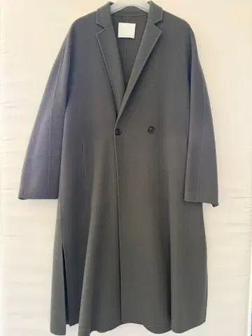 [ 새상품급 ] GALLARDAGALANTE 더블 버튼 롱 코트 그레이