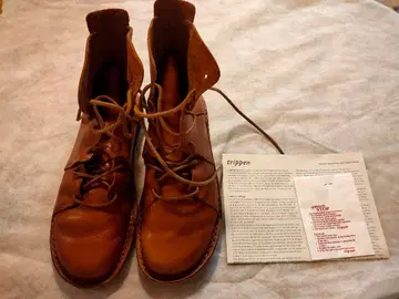trippen 브라운 가죽 부츠