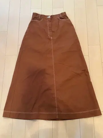 B'MING BEAMS 브라운 롱 스커트 M 사이즈