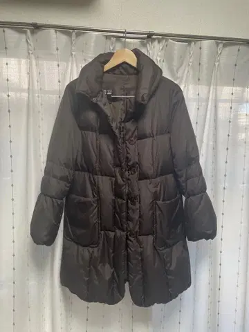 브라운 다운 자켓 L 사이즈