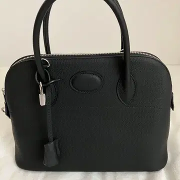 새상품급 천연 가죽 부가티 백 핸드백 2way 블랙 31cm