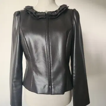 M's GRACY 프릴 페이크 가죽 자켓 40 L 사이즈 새상품급