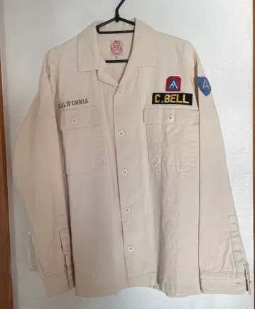 새상품급 캘리포니아 워크 셔츠 실측치수 L 사이즈