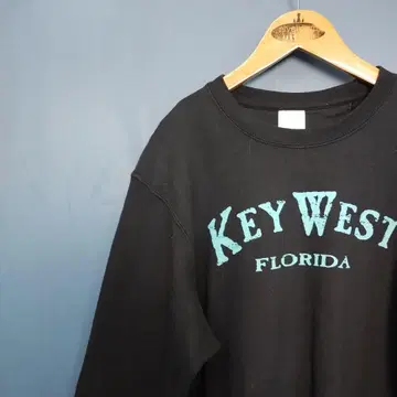USA 구제 의류 KEY WEST FLORIDA 맨투맨 블랙 빈티지