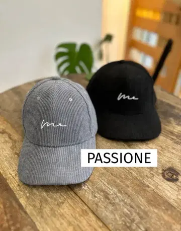 PASSIONE 파시오네 코듀로이 원단 캡 블랙