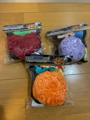 [미사용 새상품] 원피스 악마의 열매 패스 케이스 & 타월 3개 세트