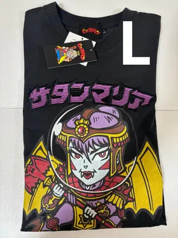 [ 새상품 레어 ] 빅쿠리맨 사탄 마리아 롱 T셔츠 L 블랙 택 포함