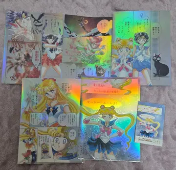 세일러문 카페 클리어 파일 엽서