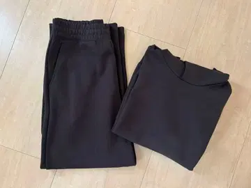 유니클로 C 상하의 세트 오버 사이즈 맨투맨 풀 후드티 & 스웨트 팬츠