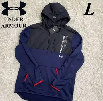 새상품 언더아머 후드 맨투맨 UA 아머 플리스 속기모 L