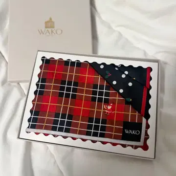 [미사용 새상품] WAKO 크리스마스 손수건 2장 세트