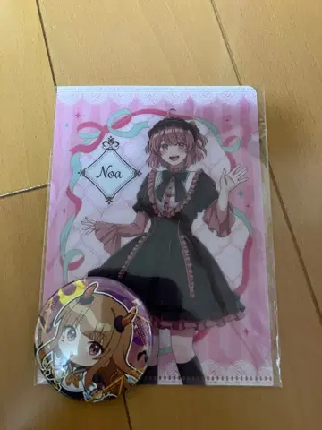 컬러풀 피치 노아 미니 클리어 파일 배지 할로윈 에토