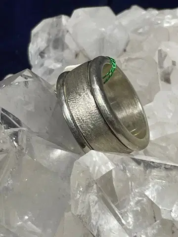 실버 925 스피너 반지 #13 텍스처 마감