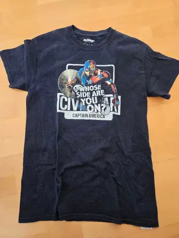 X-LARGE 캡틴 아메리카 아이언맨 시빌 워 콜라보 T셔츠