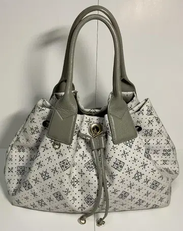 russet 토트백 펀칭 모노그램 가죽 복조리 숄더 대용량