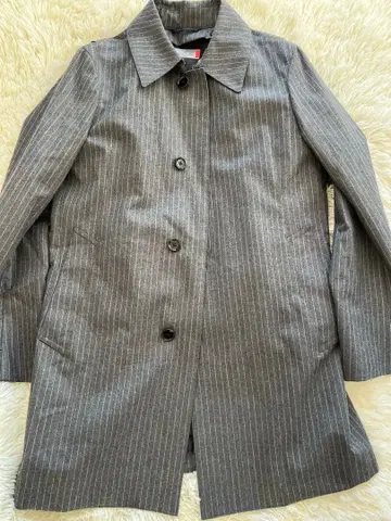 그레이 스트라이프 스텐카라 코트 하루야마 리스펙트 토리노 최고급