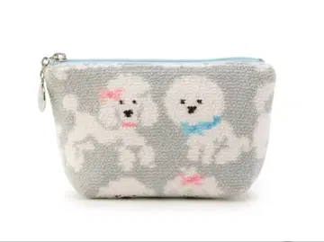 페이러 보트형 파우치 S 모프모프 강아지 그레이 새상품