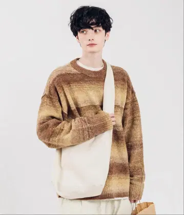 MUHET 그라데이션 니트 풀오버 M