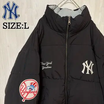 MLB/2WAY 리버서블 오버 사이즈 스탠드 패딩 자켓