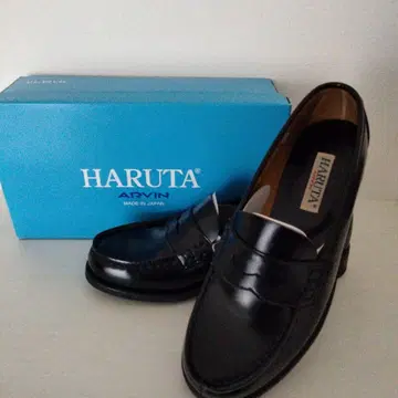 HARUTA ARVIN 블랙 로퍼 24.5cm