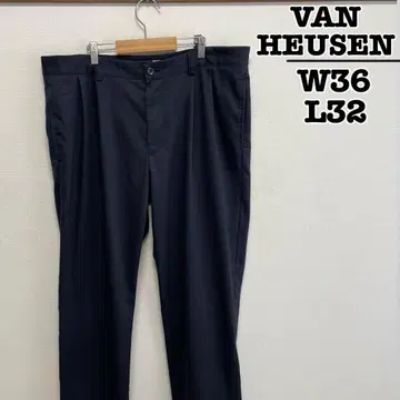 USA 구제 의류 치노 팬츠 코튼 팬츠 네이비 W36 반 휴슨