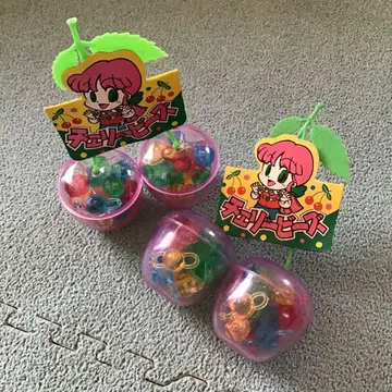 쇼와 레트로 팬시 완구 체리 비즈