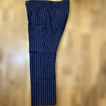 네이비 스트라이프 슬랙스