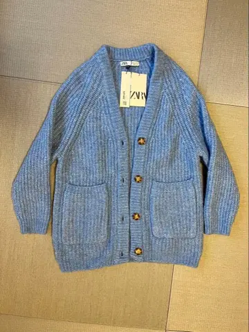 ZARA 파랑 니트 가디건