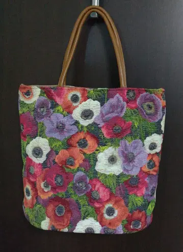 벨 블랑셰 아네모네 패턴 고블랑 자수 핸드백