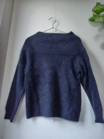 BABYLONE 네이비 보트넥 니트 너구리 라쿤 바빌론