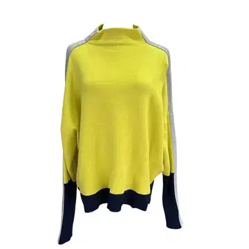 안티카 더블 자카드 배색 니트 프리 사이즈