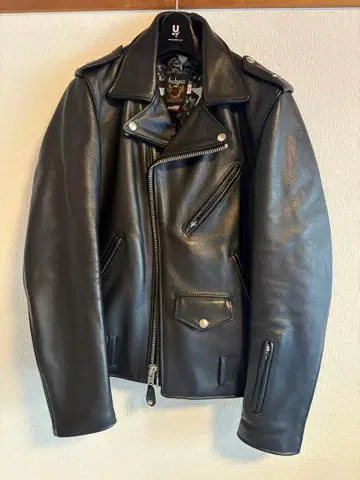 소프넷 Schott 블랙 라이더 자켓 34