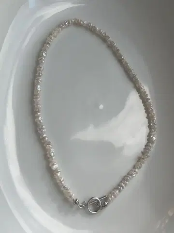 담수 진주 레인보우 컬러 메탈릭 광택 광택 양귀비 진주 바로크 목걸이