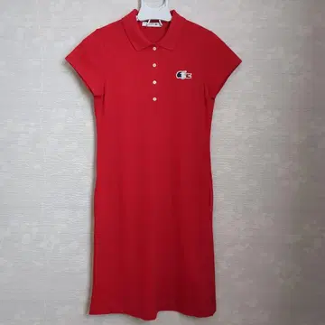 라코스테 폴로 셔츠 원피스 빨간색