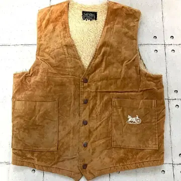 TOP MODE 보아 베스트 카멜 M 일본제 구제 의류 일본제