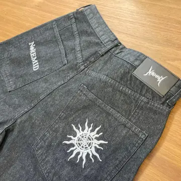 NOREMID 리지드 데님 배기 BLACK L 사이즈