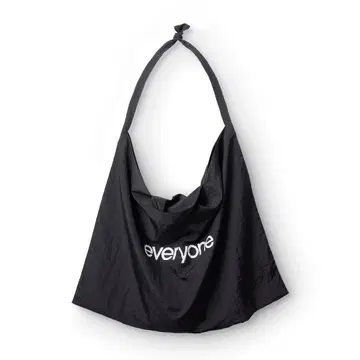 everyone nylon big shoulder bag BLACK