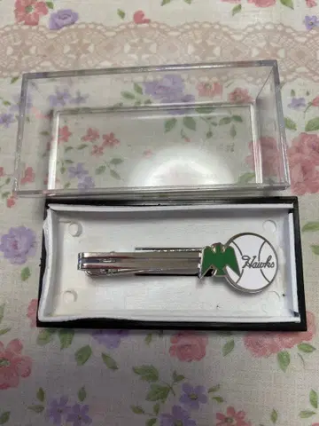 남해 호크스 실버 그린 넥타이핀