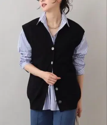 미착용 언타이틀 레트로 스트레치 베스트