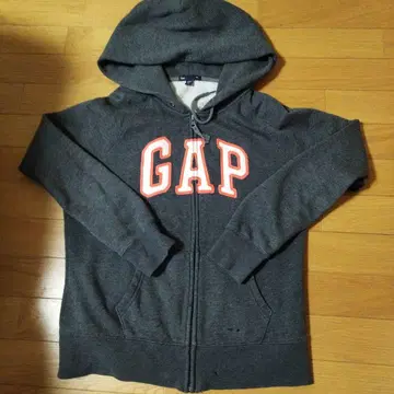 GAP 그레이 후드 부착 후드티 L