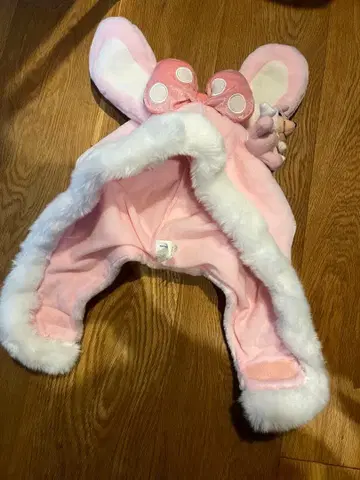 미니 마우스 토끼 귀 모자 핑크