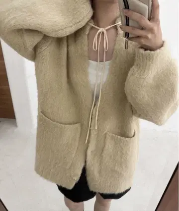 lawgy fluffy knit cardigan