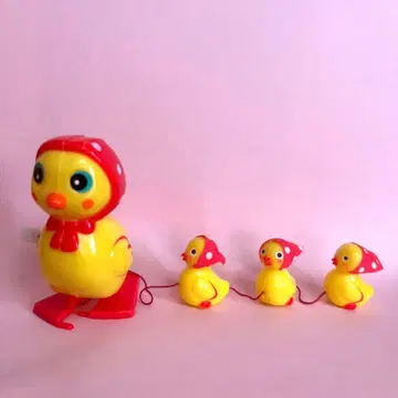 쇼와 레트로 토코토코 태엽 병아리 삐요삐요 아기 병아리 장난감
