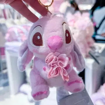 홍콩 디즈니 2025 벚꽃 엔젤 스티치 키체인