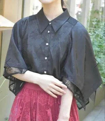 axes femme 자카드 블라우스