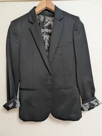 넘버나인 음표 패턴 자켓 베스트