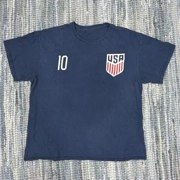 PULISIC 10 USA 티셔츠 네이비