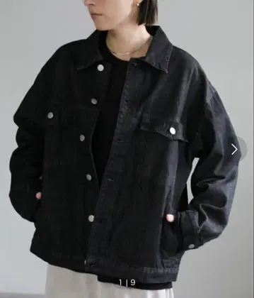 select MOCA 데님 자켓 블랙