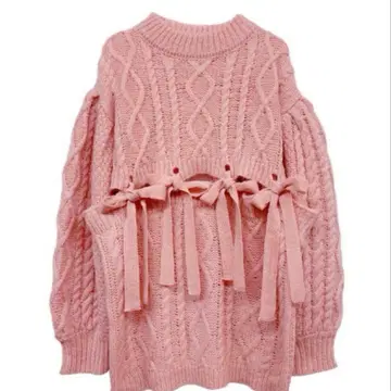 HONEY MI HONEY 투웨이 리본 케이블 니트